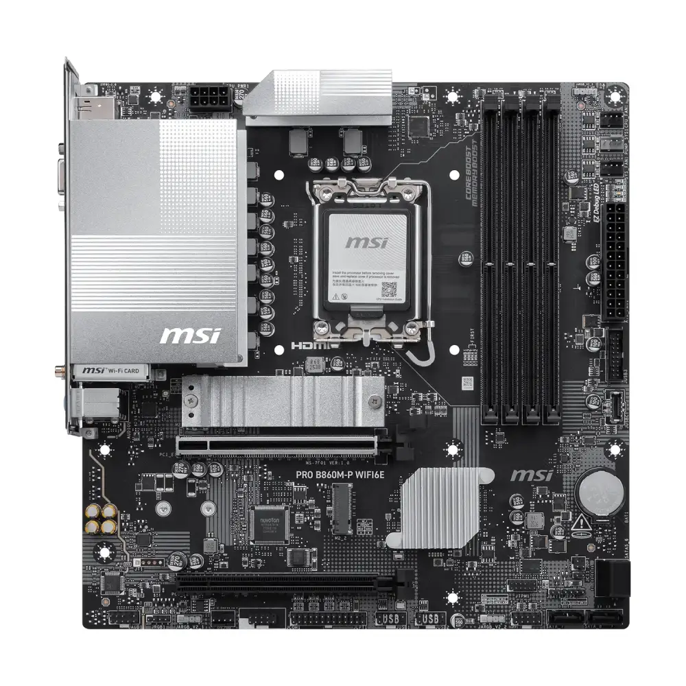 MSI Motherboard PRO B860M-P WIFI6E DDR5 For Ultra Processors view 2
